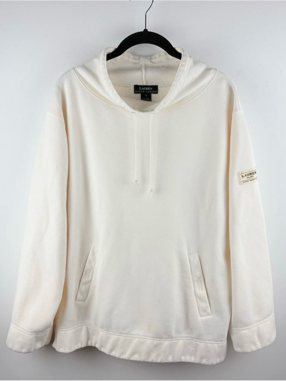 Ralph Lauren Women’s Sweatshirt Mock Neck Pullover Sweater Sz M Nautical Outdoor